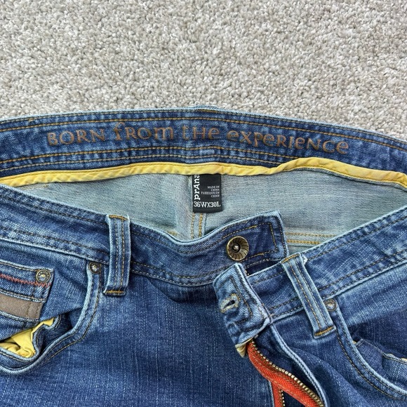 PrAna Men's Denim‎ Blue Jeans BREATHE Size 36x30 Straight Leg Slim Fit - Picture 5 of 15